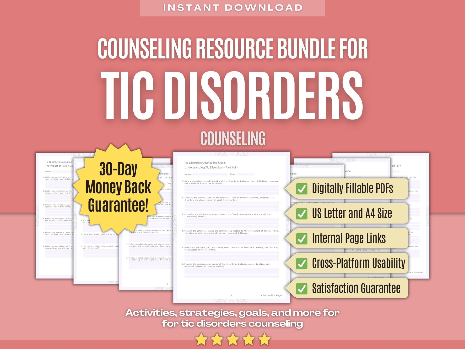 Tic Disorders Counseling Psychology Workbooks