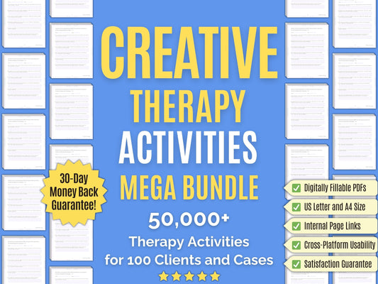 Creative Therapy Session Activities Psychology Workbooks