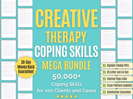 Creative Therapy Coping Skills Psychology Workbooks