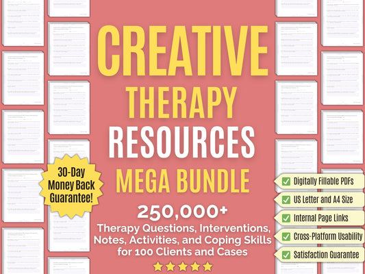 Creative Therapy Psychology Workbooks