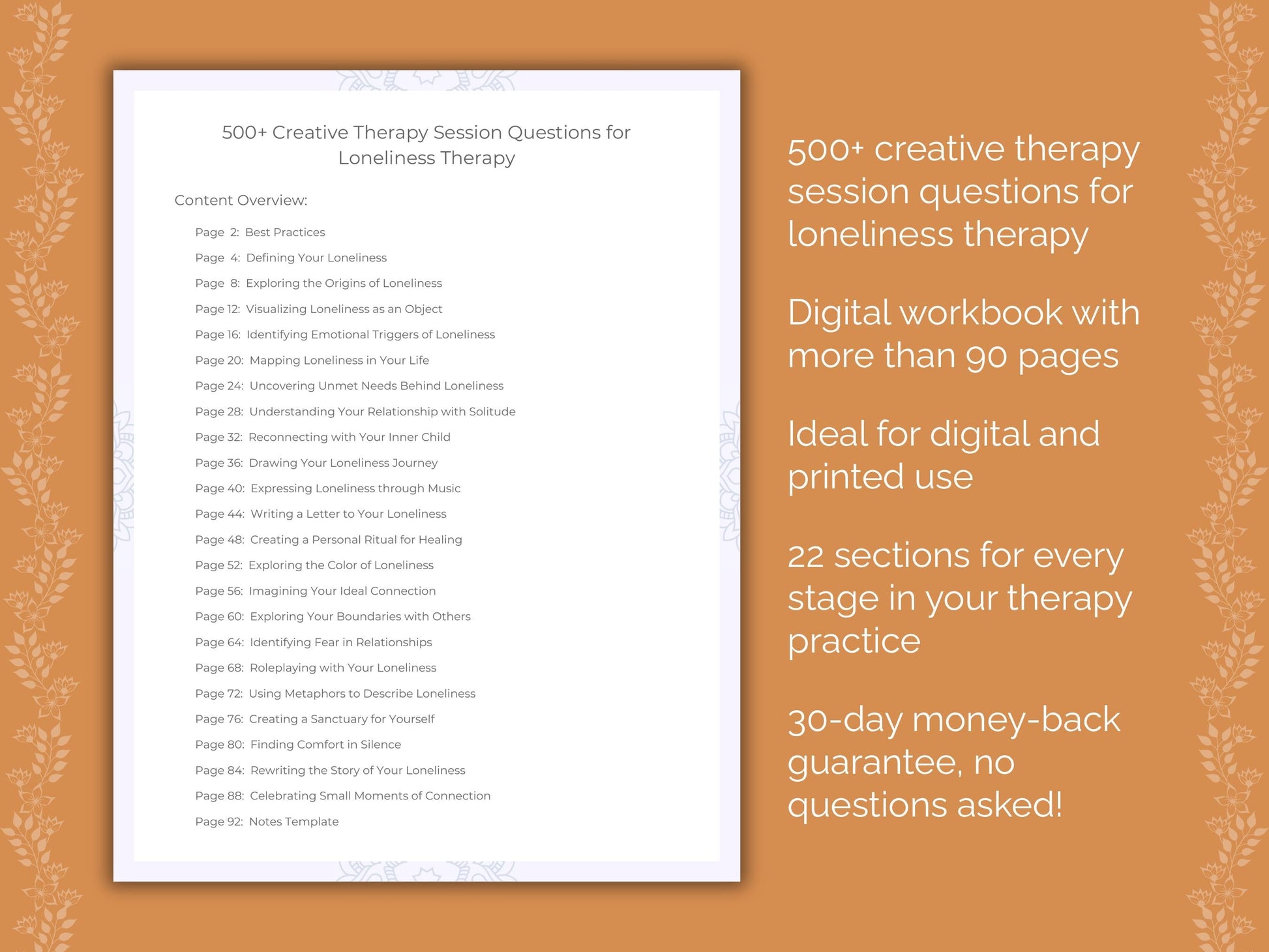 Loneliness Creative Therapy Therapist Worksheets