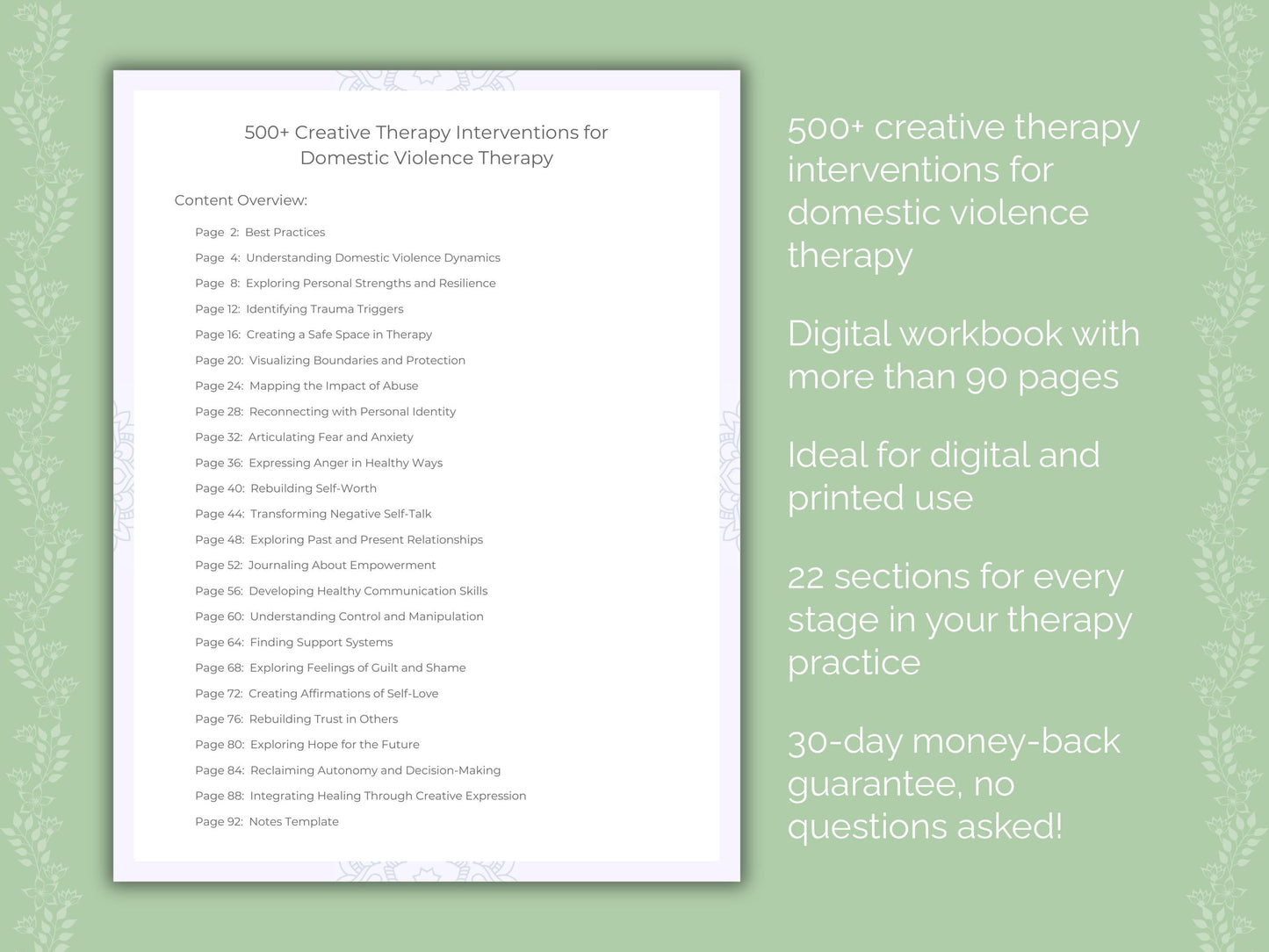 Domestic Violence Creative Therapy Therapist Worksheets