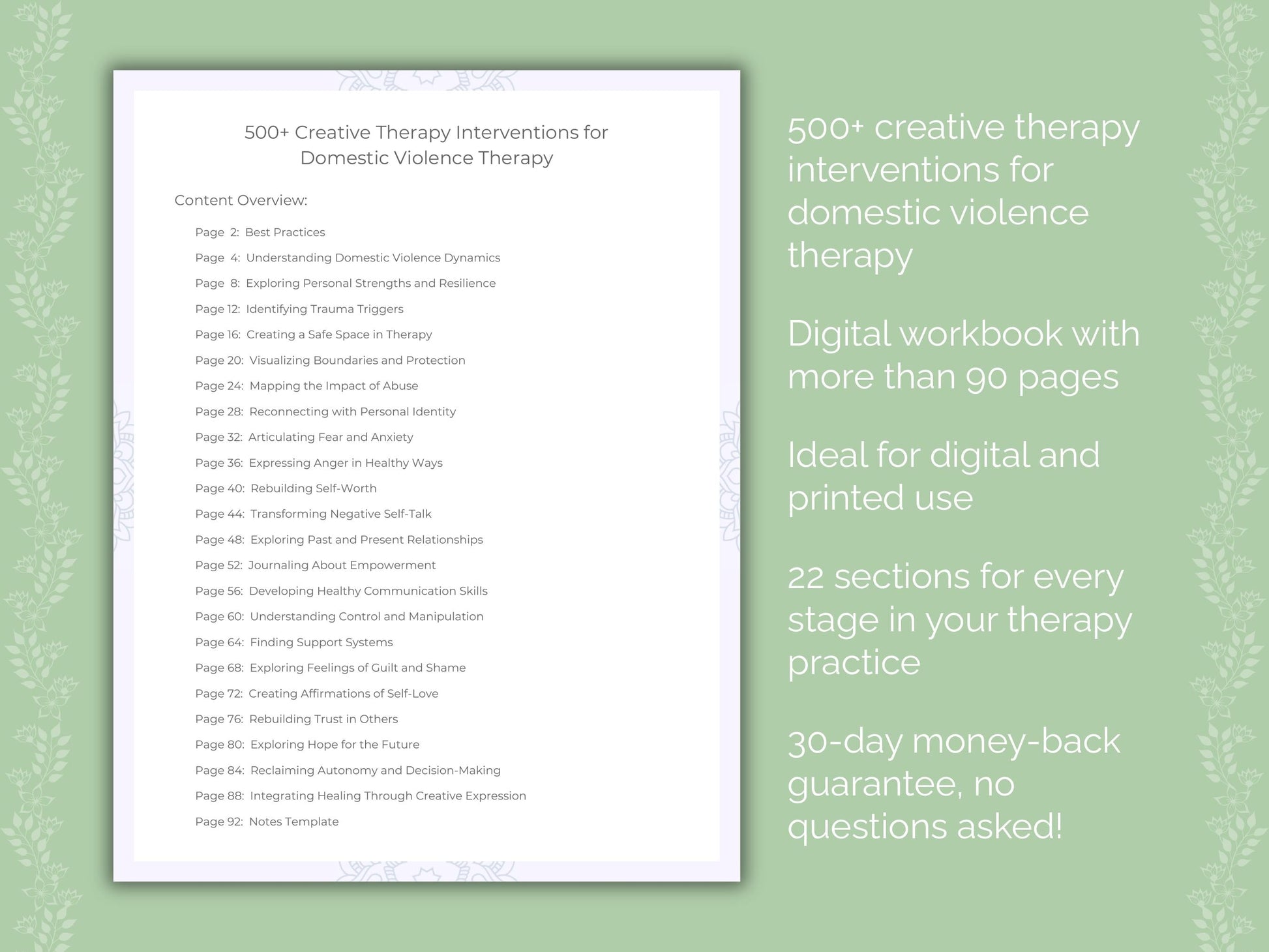 Domestic Violence Creative Therapy Therapist Worksheets