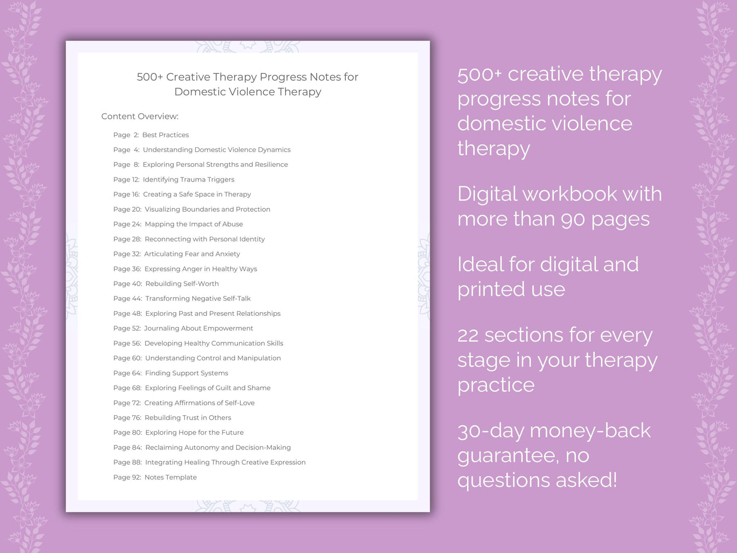Domestic Violence Creative Therapy Therapist Worksheets
