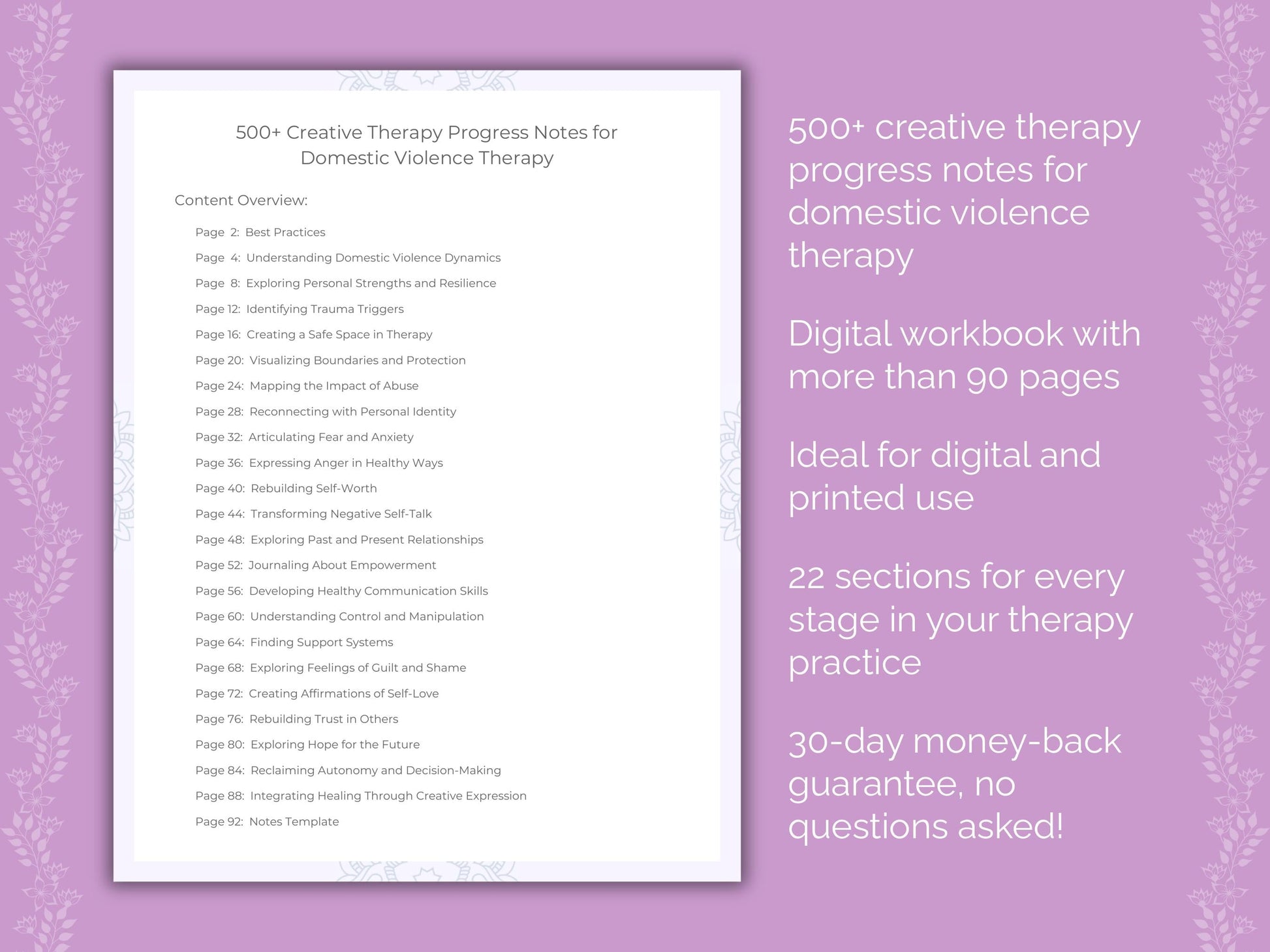Domestic Violence Creative Therapy Therapist Worksheets