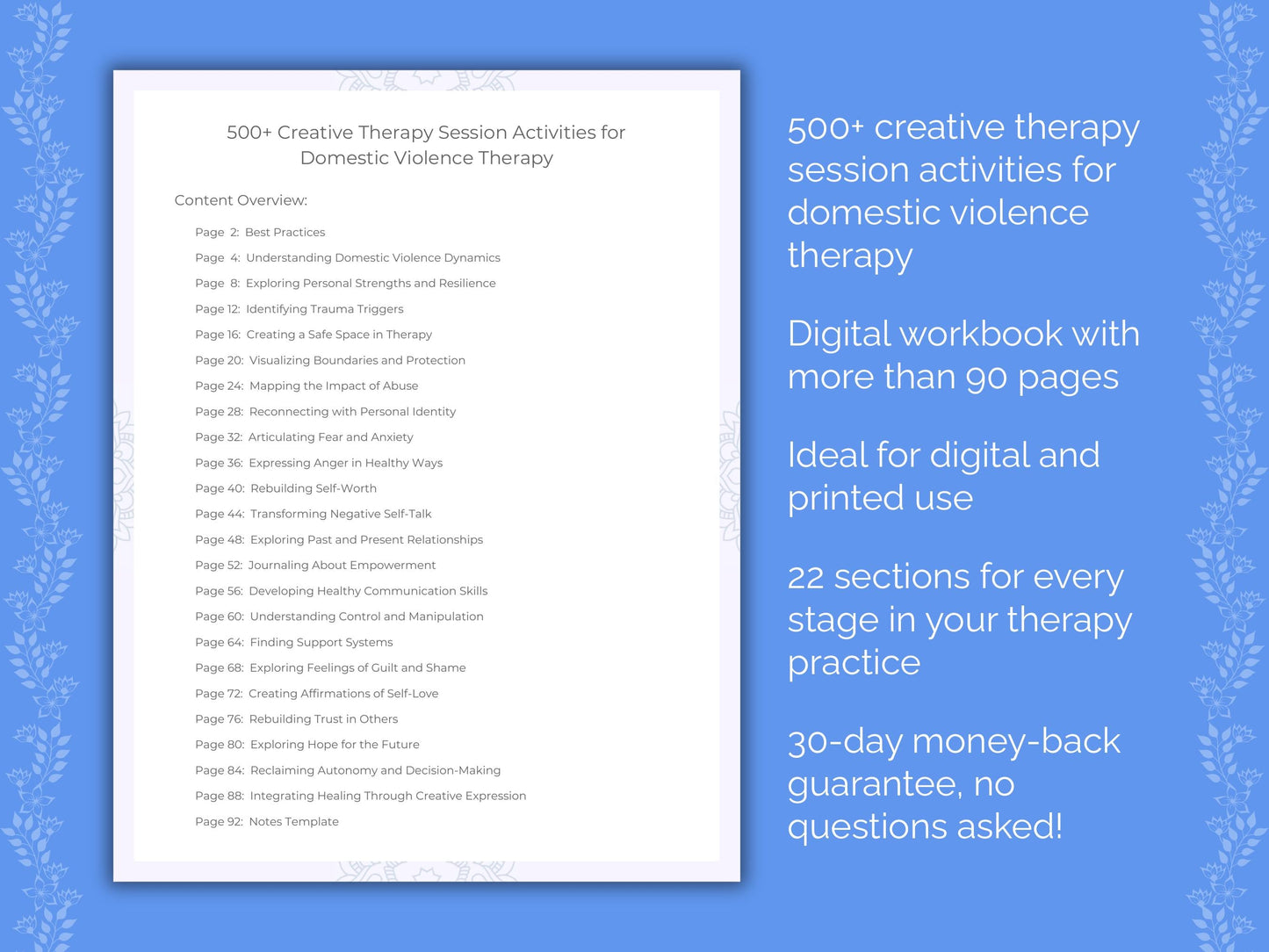 Domestic Violence Creative Therapy Therapist Worksheets
