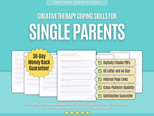 Single Parents Creative Therapy Psychology Workbooks