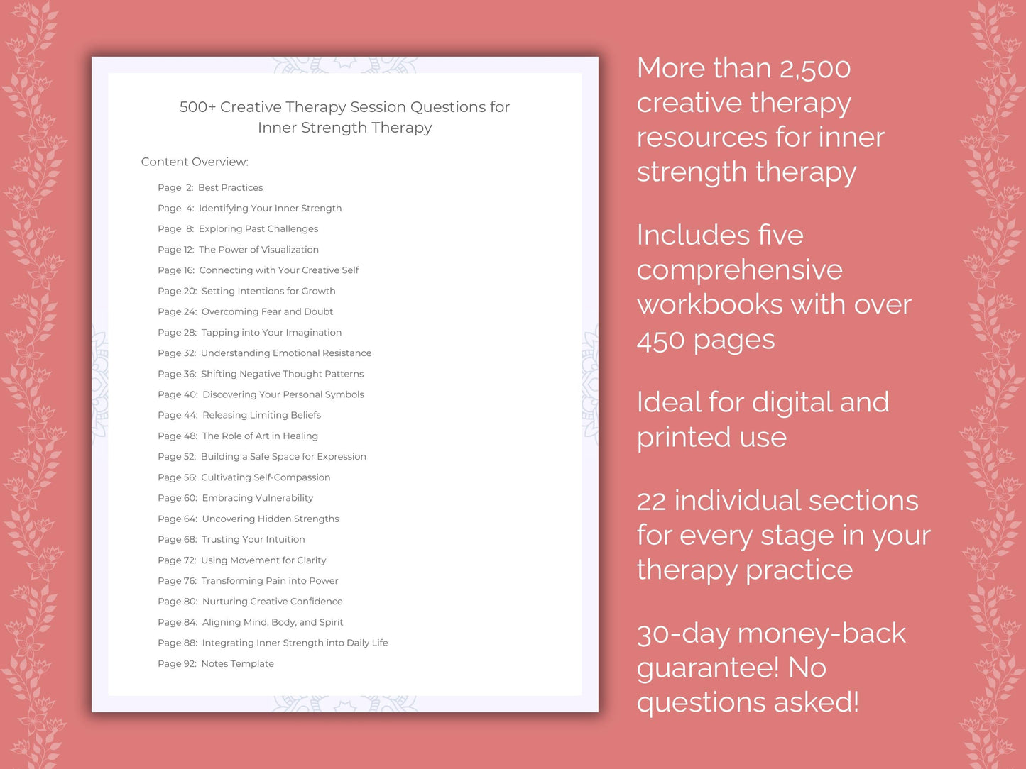 Inner Strength Creative Therapy Therapist Worksheets