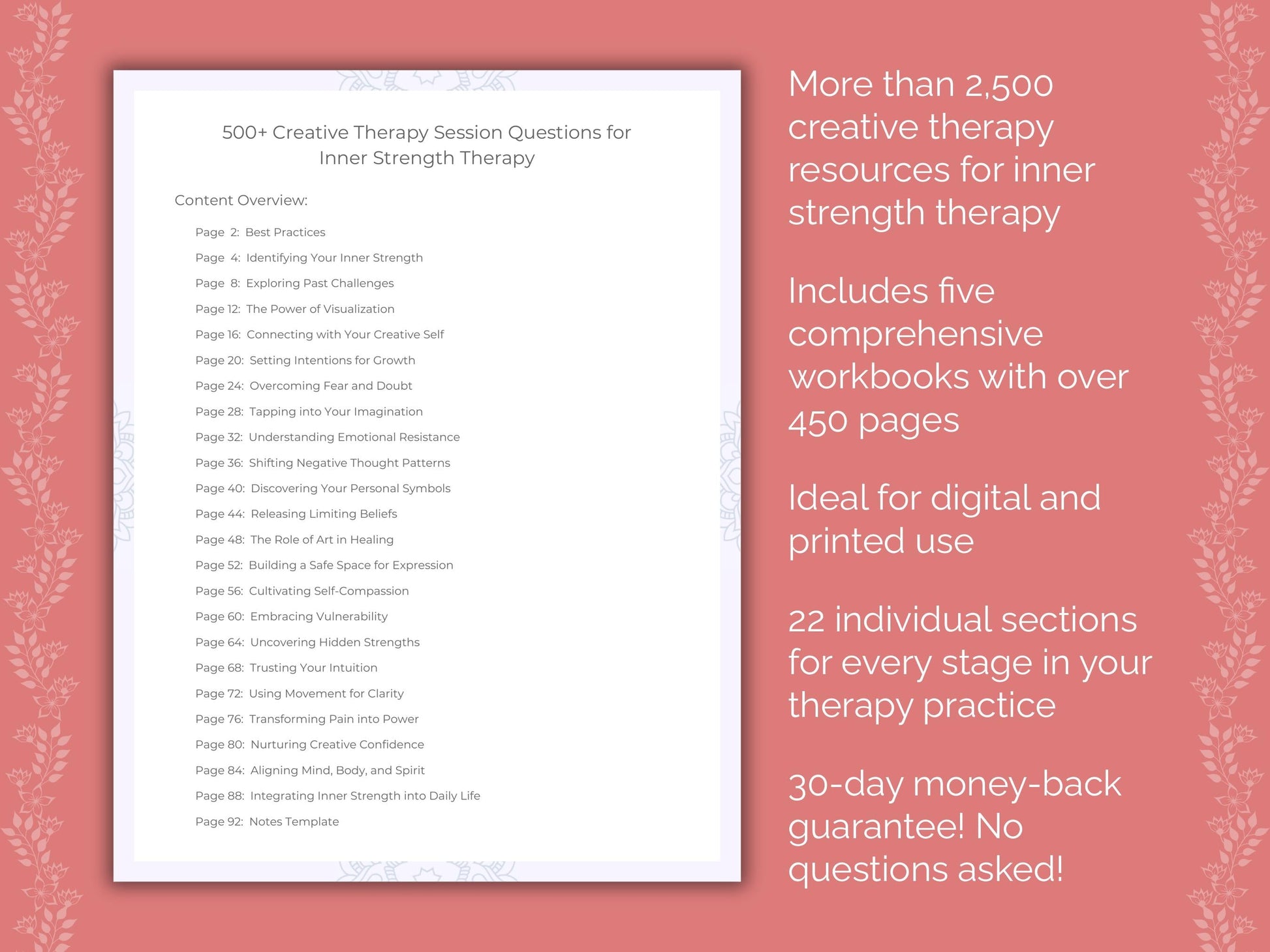 Inner Strength Creative Therapy Therapist Worksheets