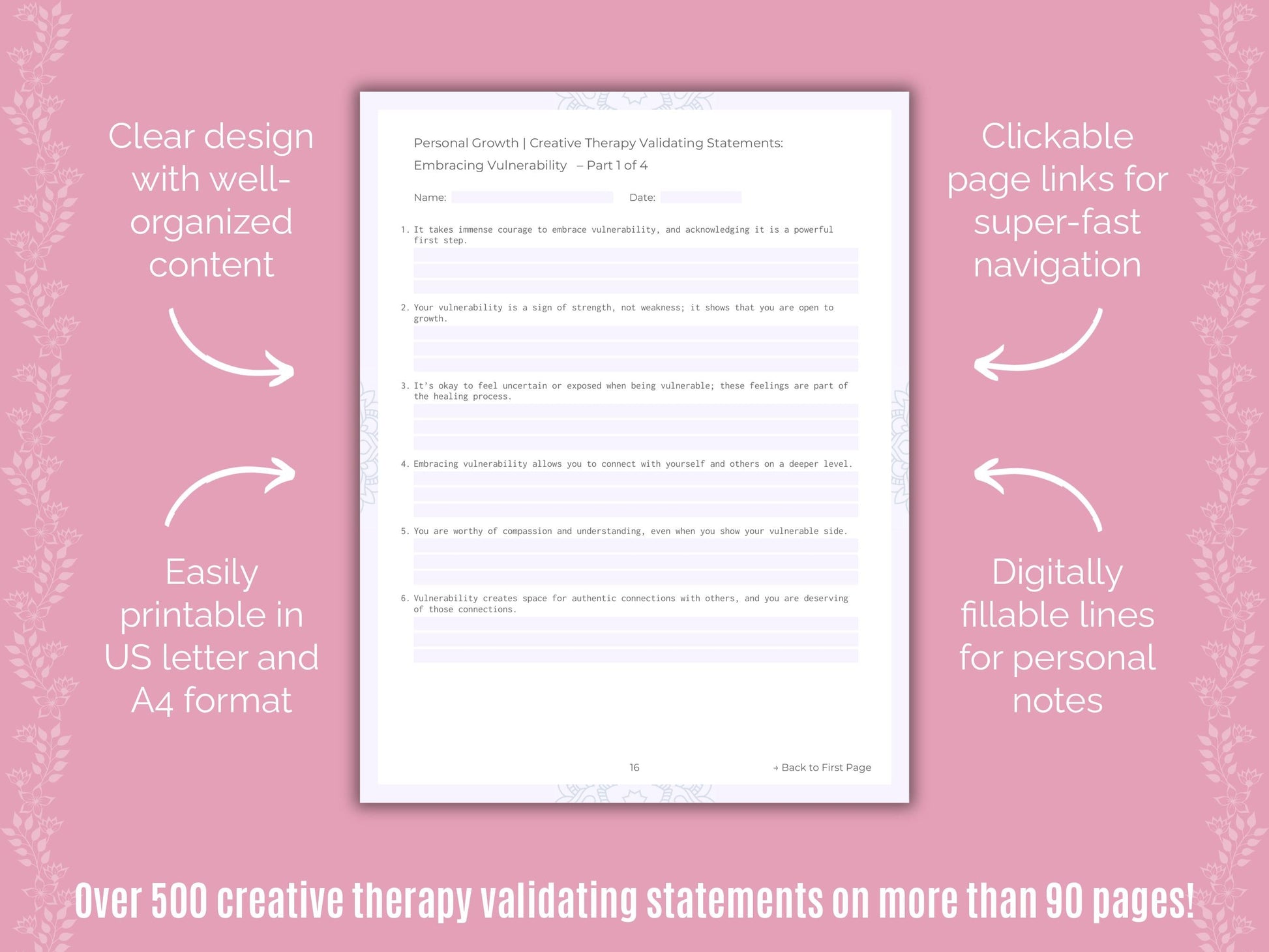 Personal Growth Creative Therapy Counseling Templates
