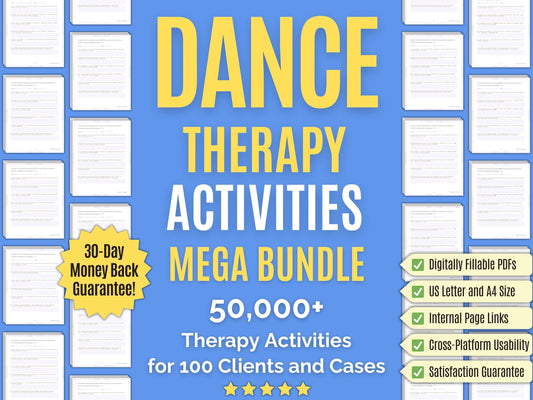 Dance Therapy Session Activities Psychology Workbooks