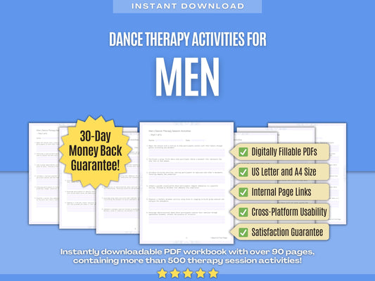 Men Dance Therapy Psychology Workbooks