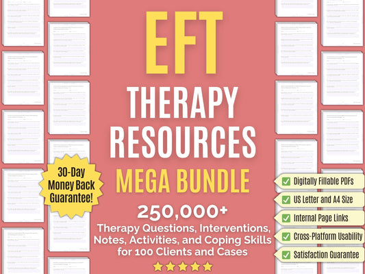 Emotionally Focused Therapy (EFT) Psychology Workbooks