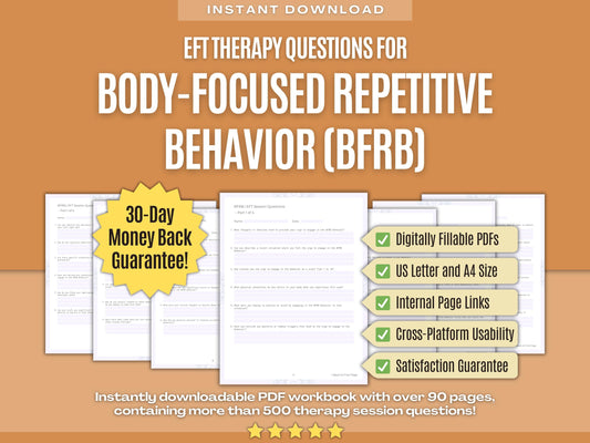 Body-Focused Repetitive Behavior (BFRB) Emotionally Focused Therapy (EFT) Psychology Workbooks