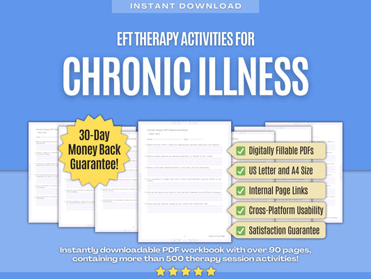 Chronic Illness Emotionally Focused Therapy (EFT) Psychology Workbooks