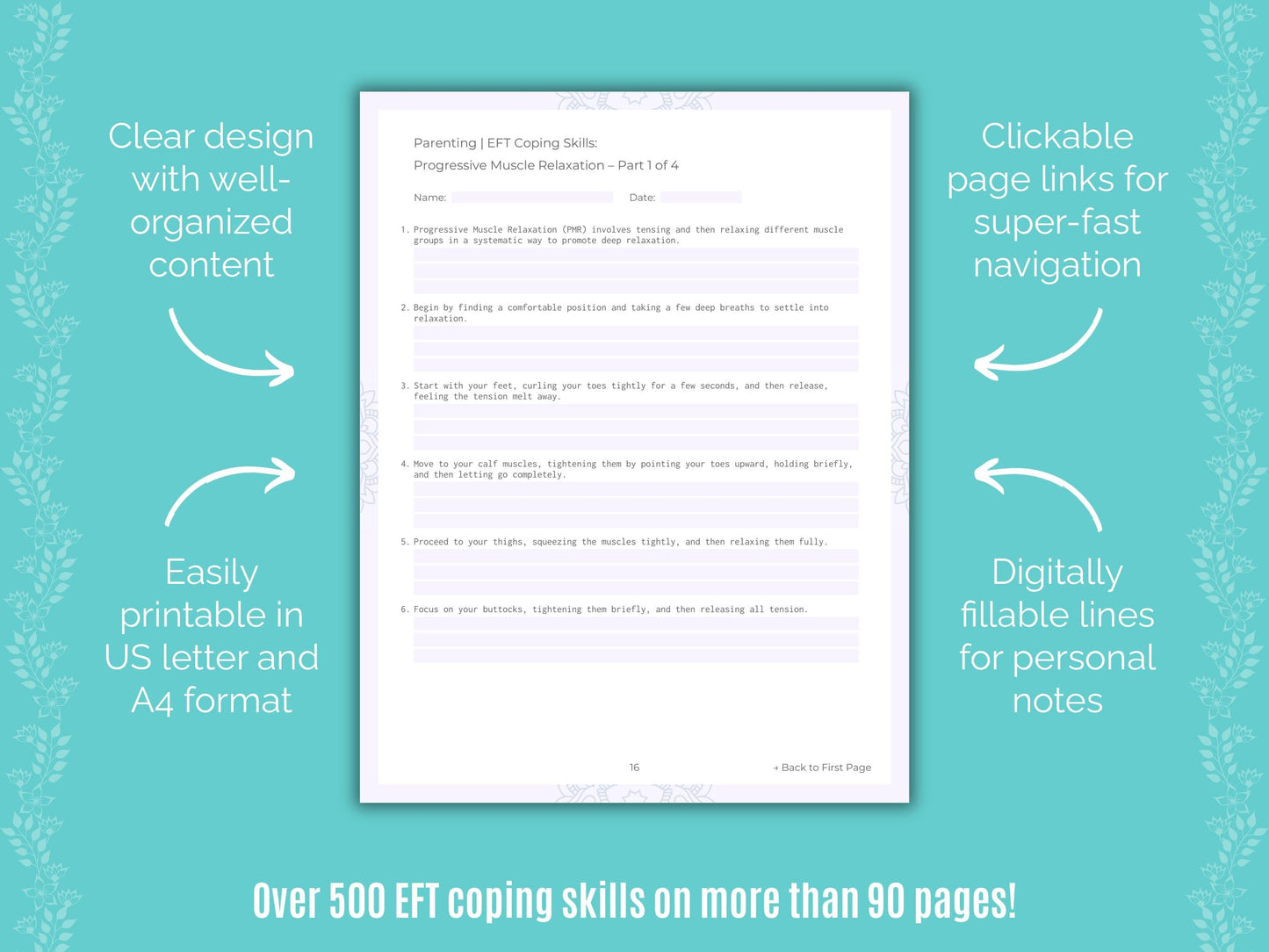 Parenting Emotionally Focused Therapy (EFT) Counseling Templates