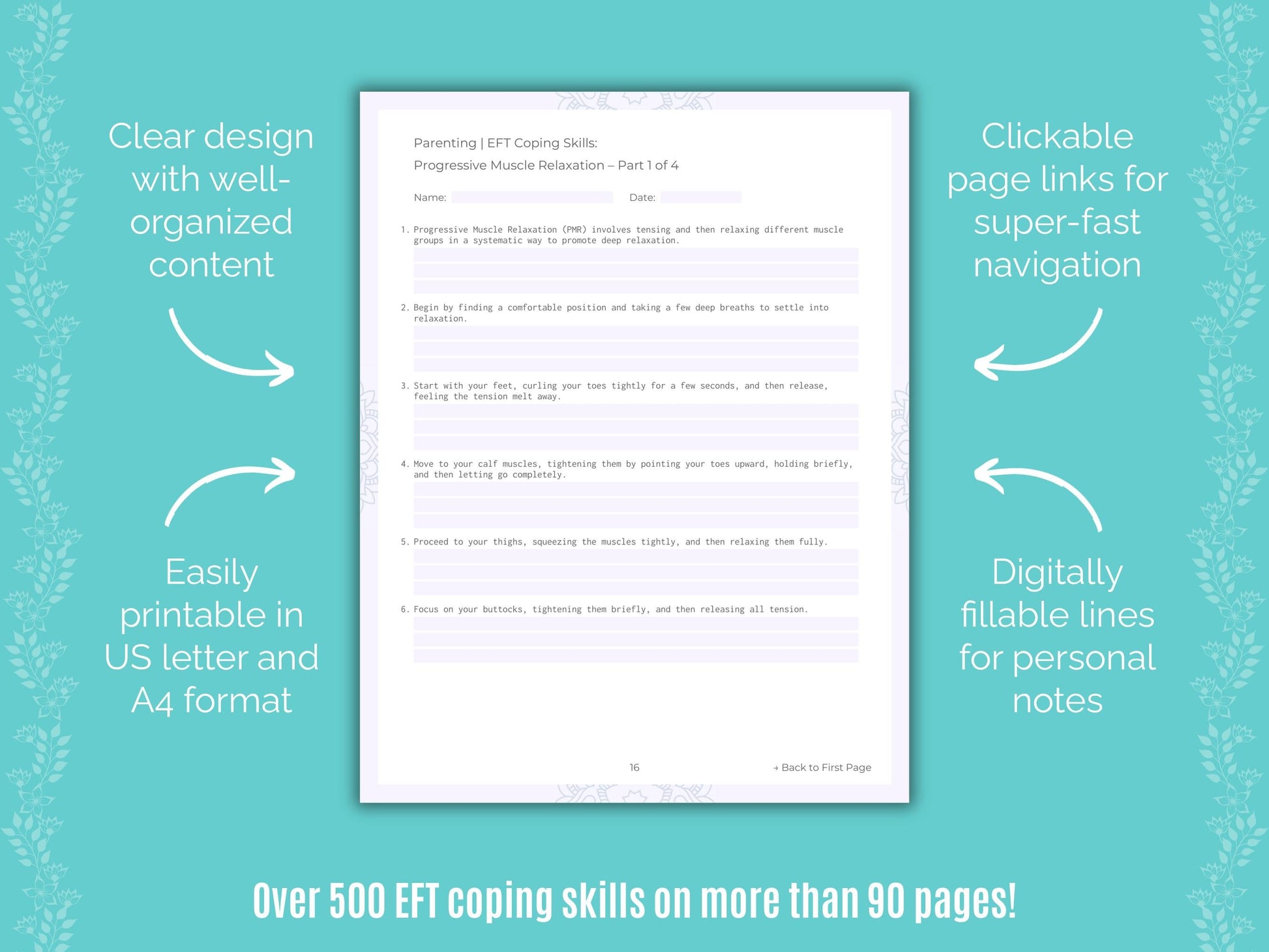 Parenting Emotionally Focused Therapy (EFT) Counseling Templates