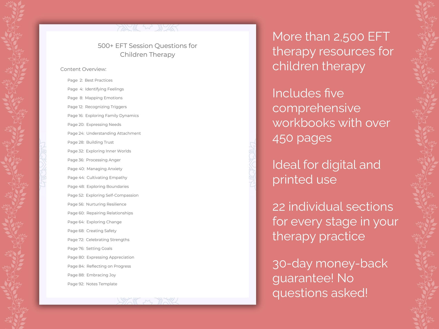 Children Emotionally Focused Therapy (EFT) Therapist Worksheets