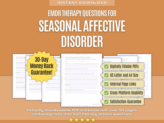 Seasonal Affective Disorder Eye Movement Desensitization and Reprocessing (EMDR) Psychology Workbooks