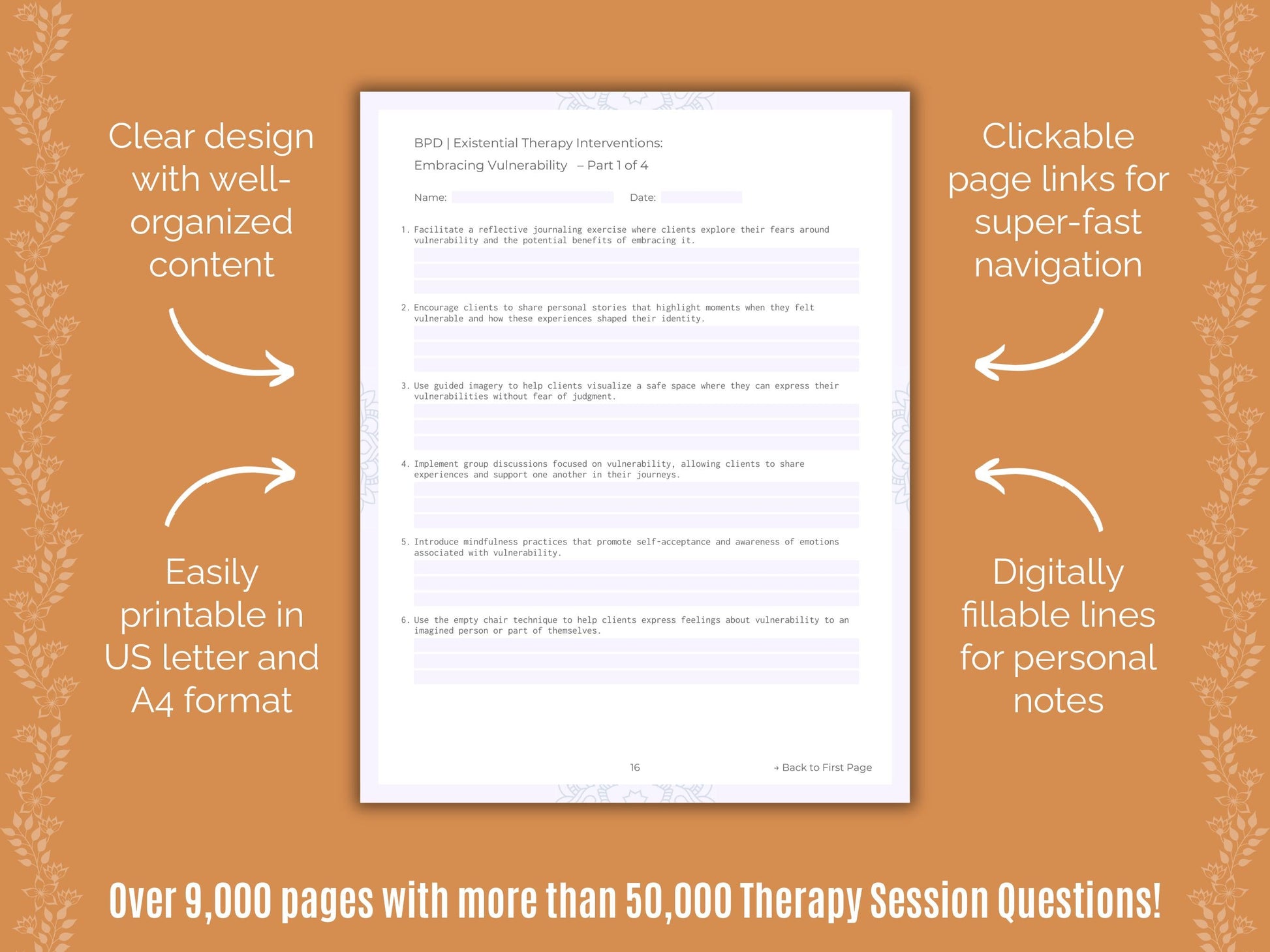 Existential Therapy Session Questions Counselor Cheat Sheets