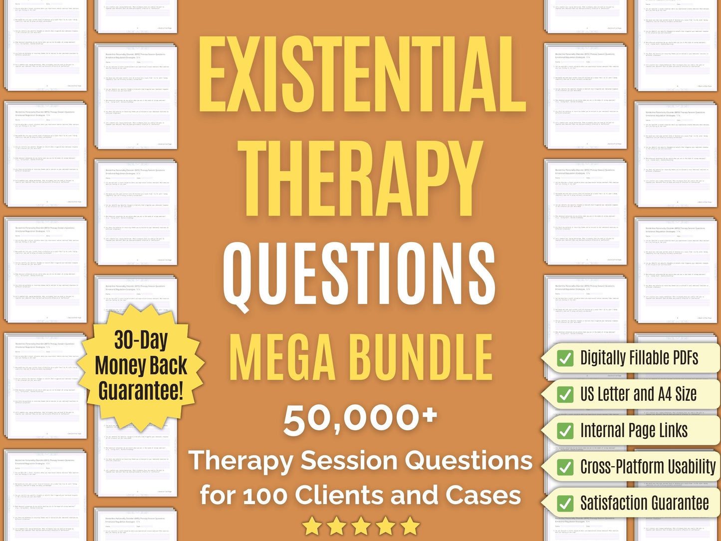 Existential Therapy Session Questions Psychology Workbooks