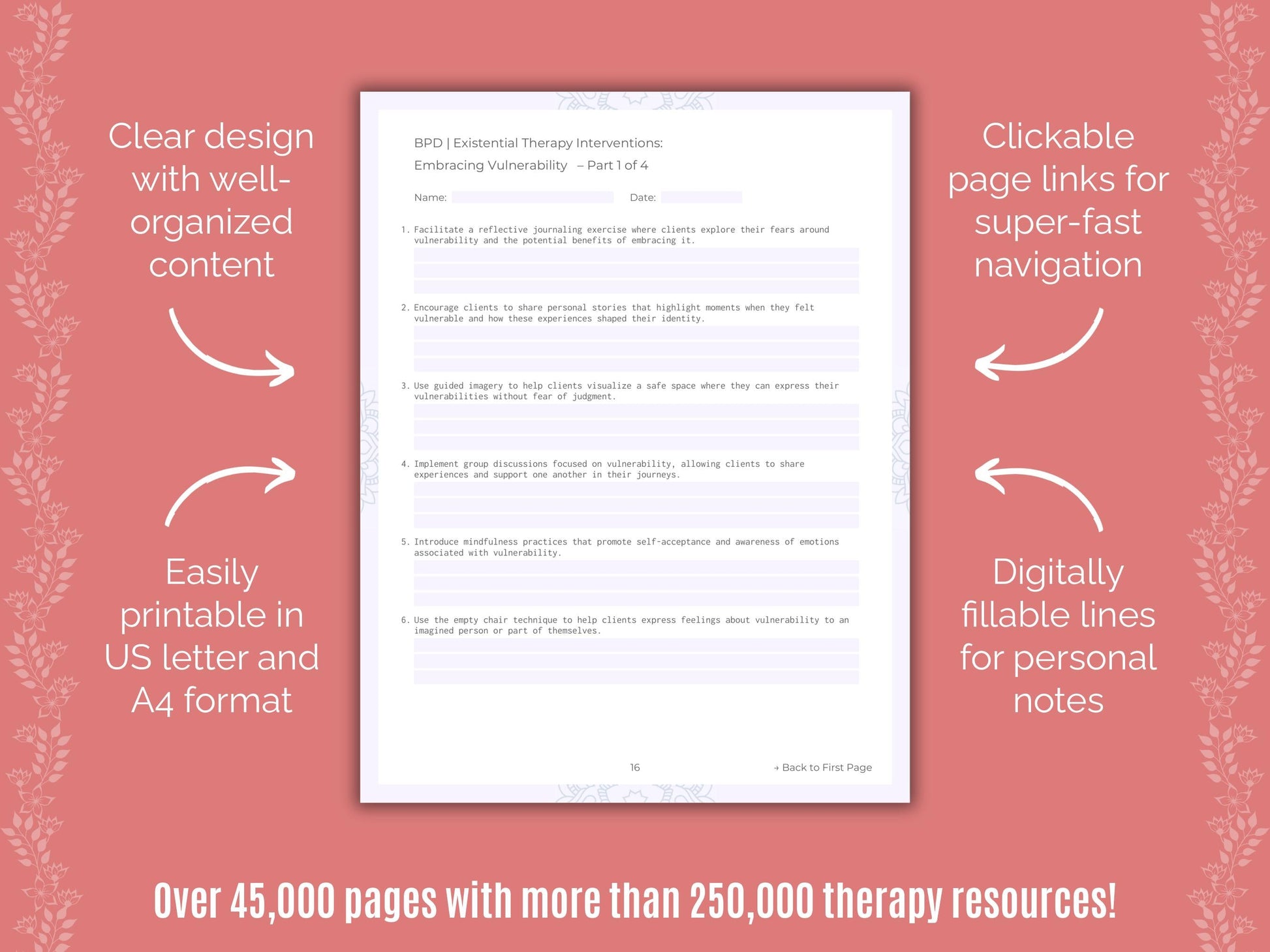 Existential Therapy Counselor Cheat Sheets