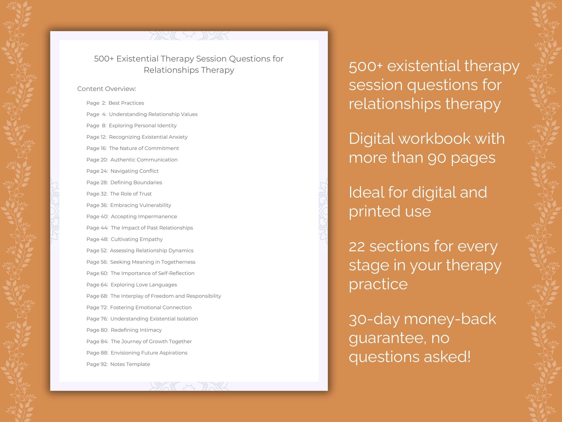 Relationships Existential Therapy Therapist Worksheets