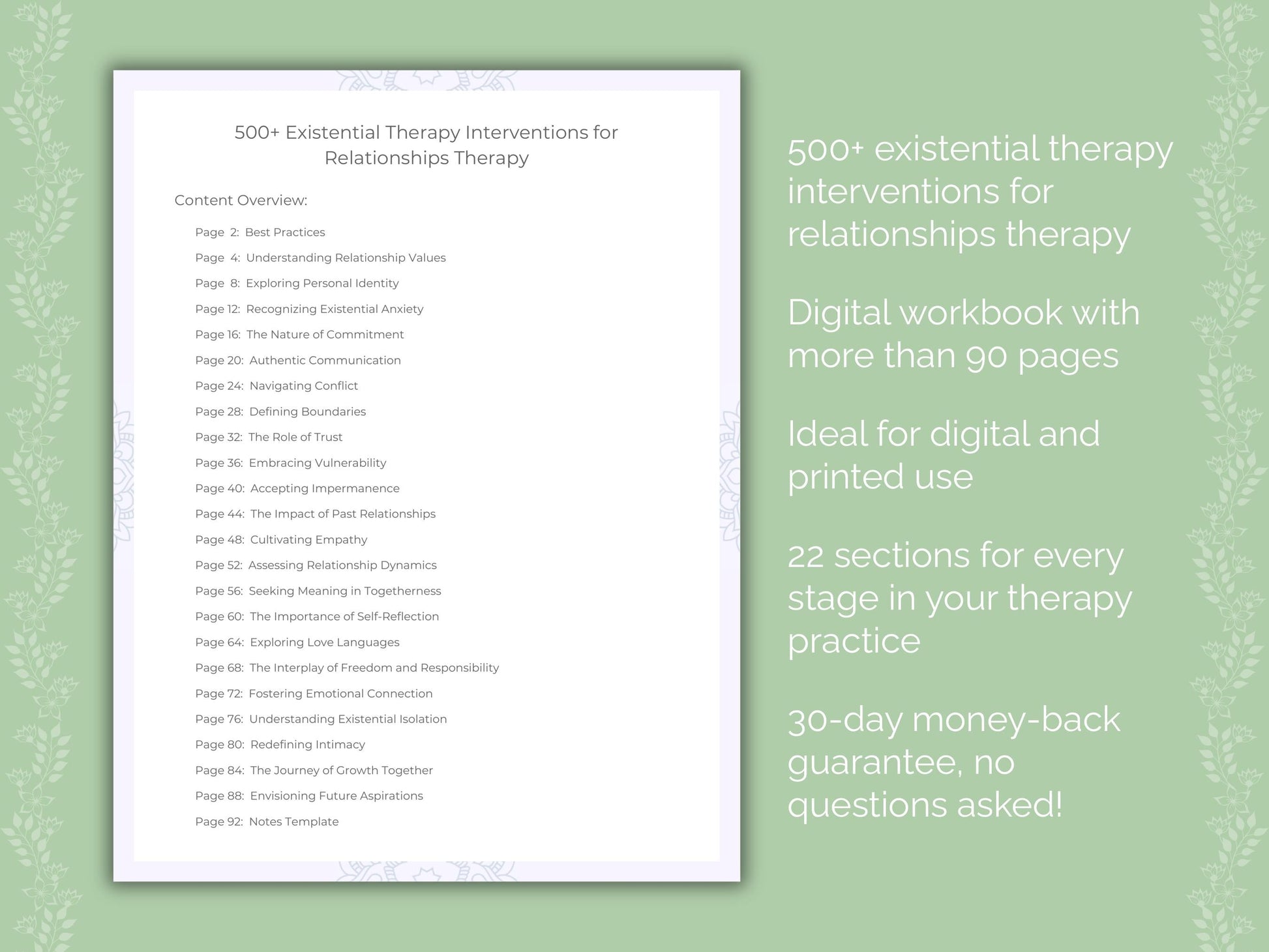 Relationships Existential Therapy Therapist Worksheets