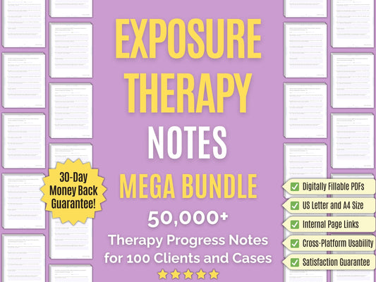 Exposure Therapy Progress Notes Psychology Workbooks