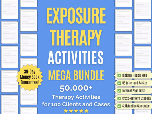 Exposure Therapy Session Activities Psychology Workbooks