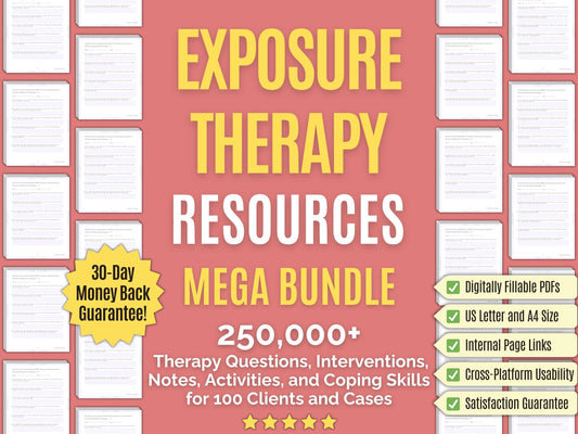 Exposure Therapy Psychology Workbooks