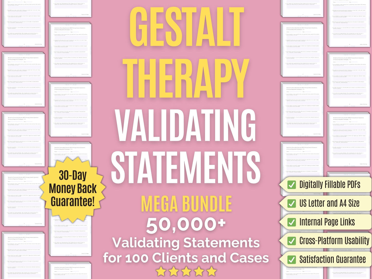 Gestalt Therapy Validating Statements Psychology Workbooks