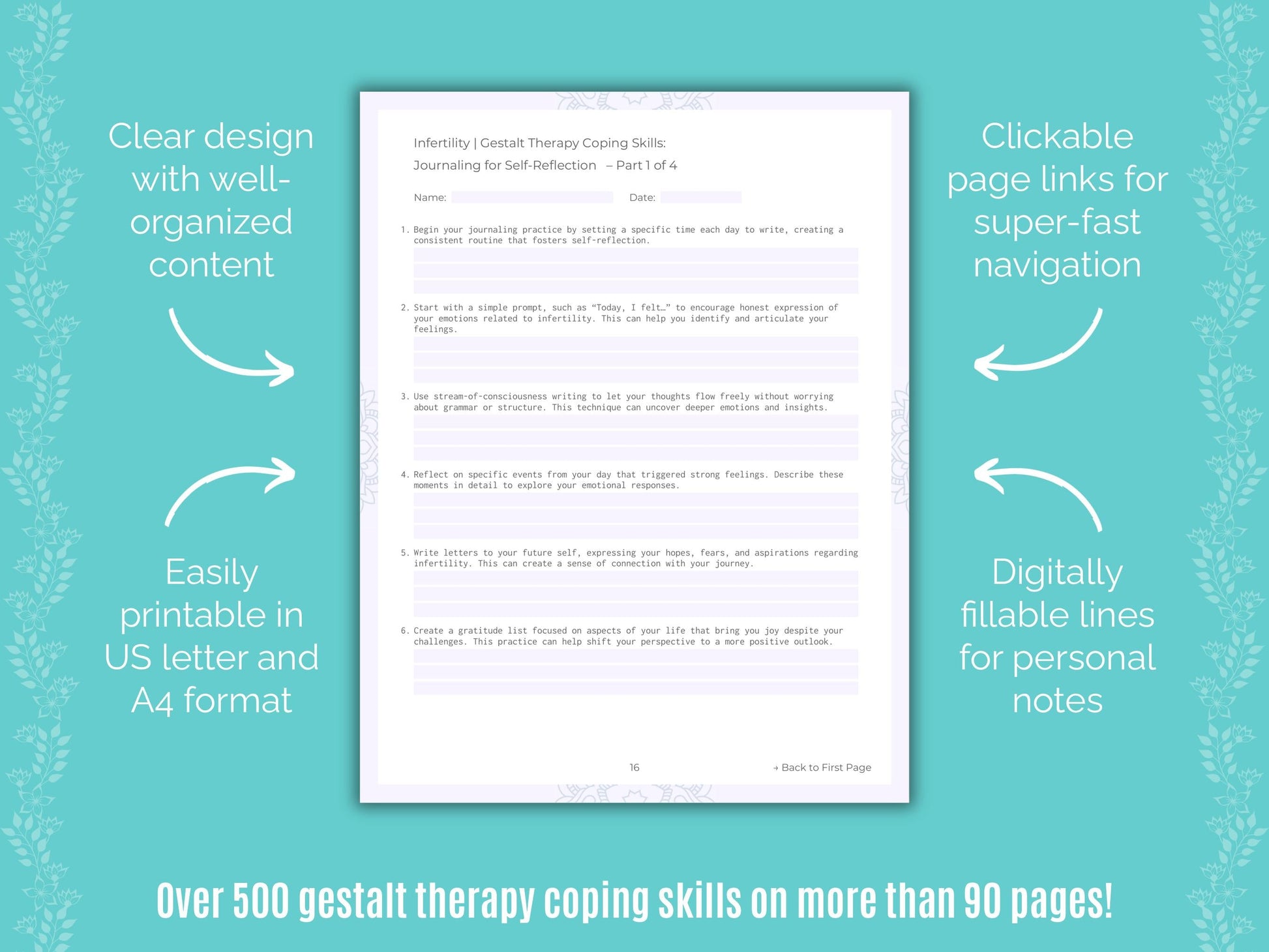 Infertility Gestalt Therapy Counseling Templates
