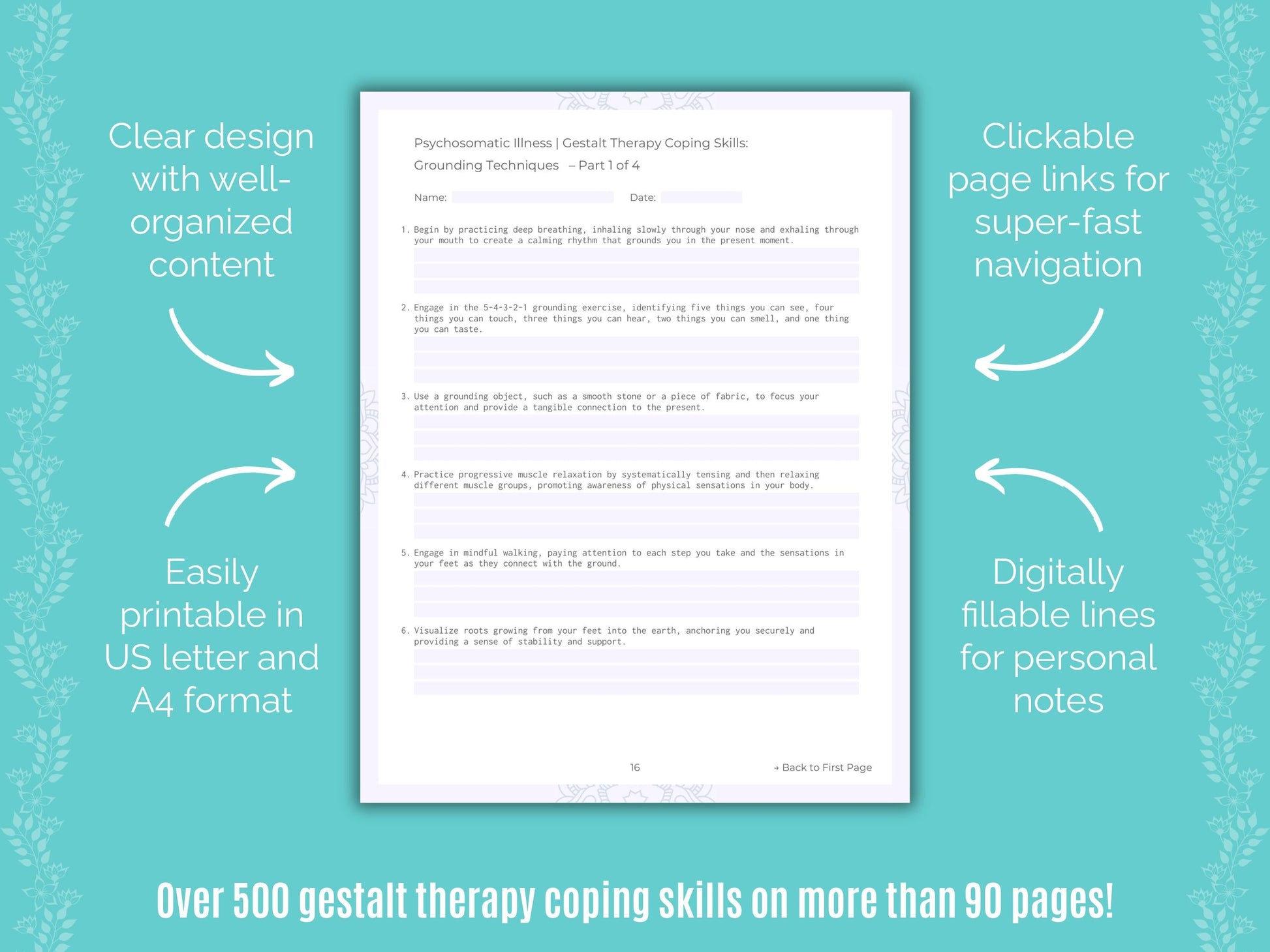 Psychosomatic Illness Gestalt Therapy Counseling Templates