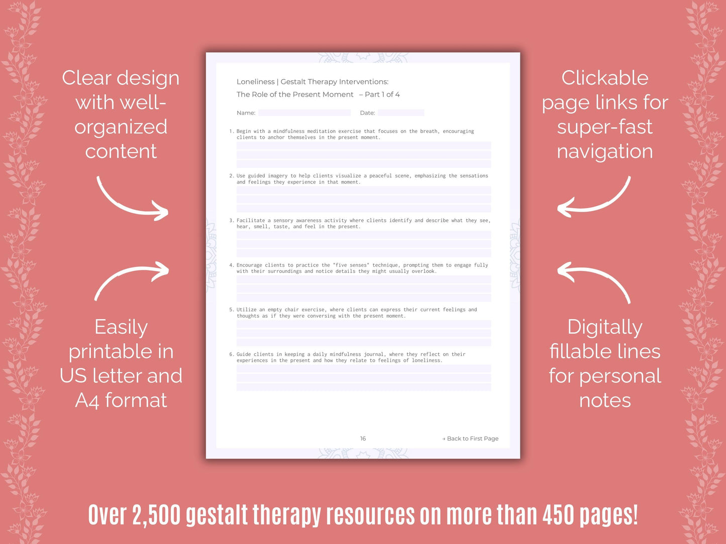 Loneliness Gestalt Therapy Counseling Templates