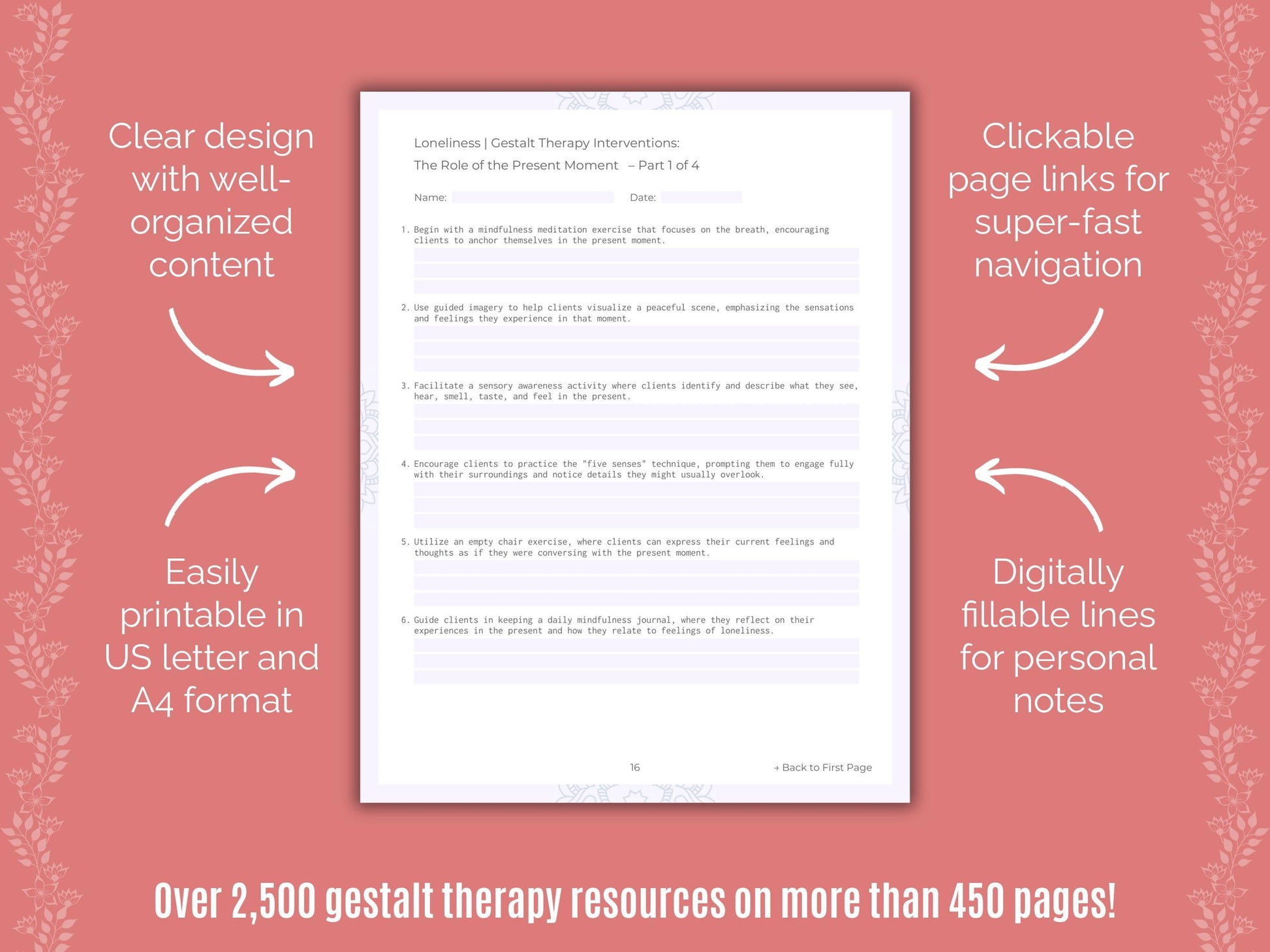 Loneliness Gestalt Therapy Counseling Templates