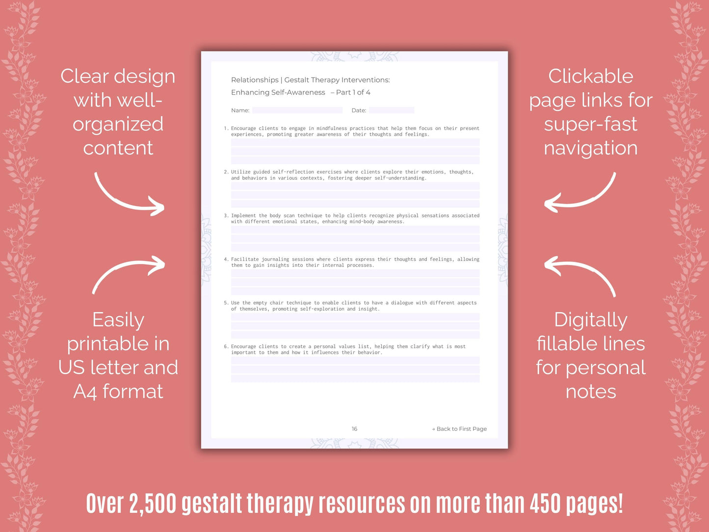 Relationships Gestalt Therapy Counseling Templates