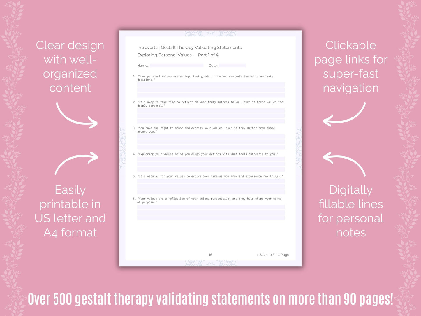 Introversion Gestalt Therapy Counseling Templates