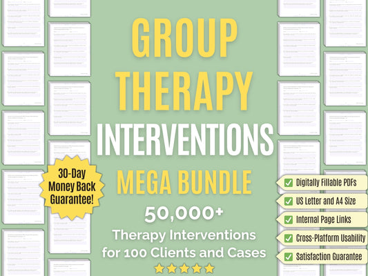 Group Therapy Interventions Psychology Workbooks