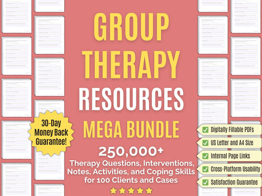 Group Therapy Psychology Workbooks