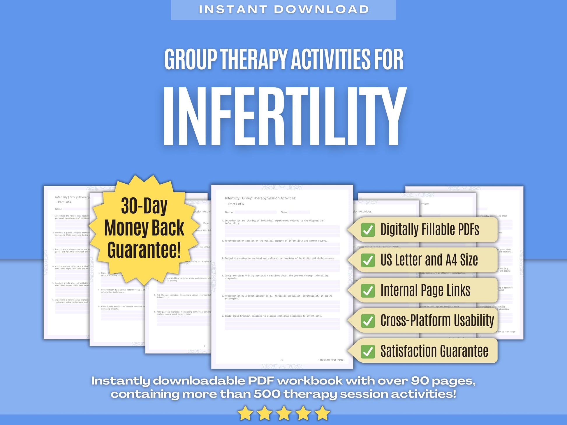 Infertility Group Therapy Psychology Workbooks