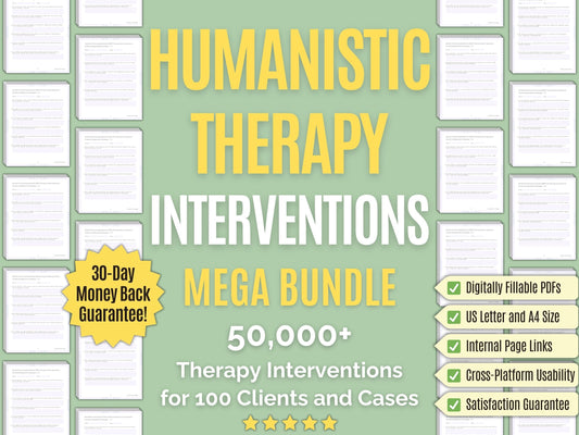 Humanistic Therapy Interventions Psychology Workbooks