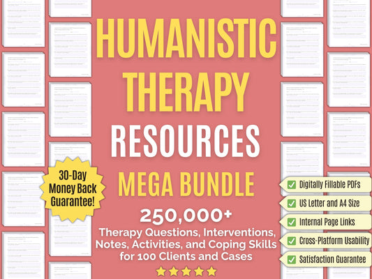 Humanistic Therapy Psychology Workbooks