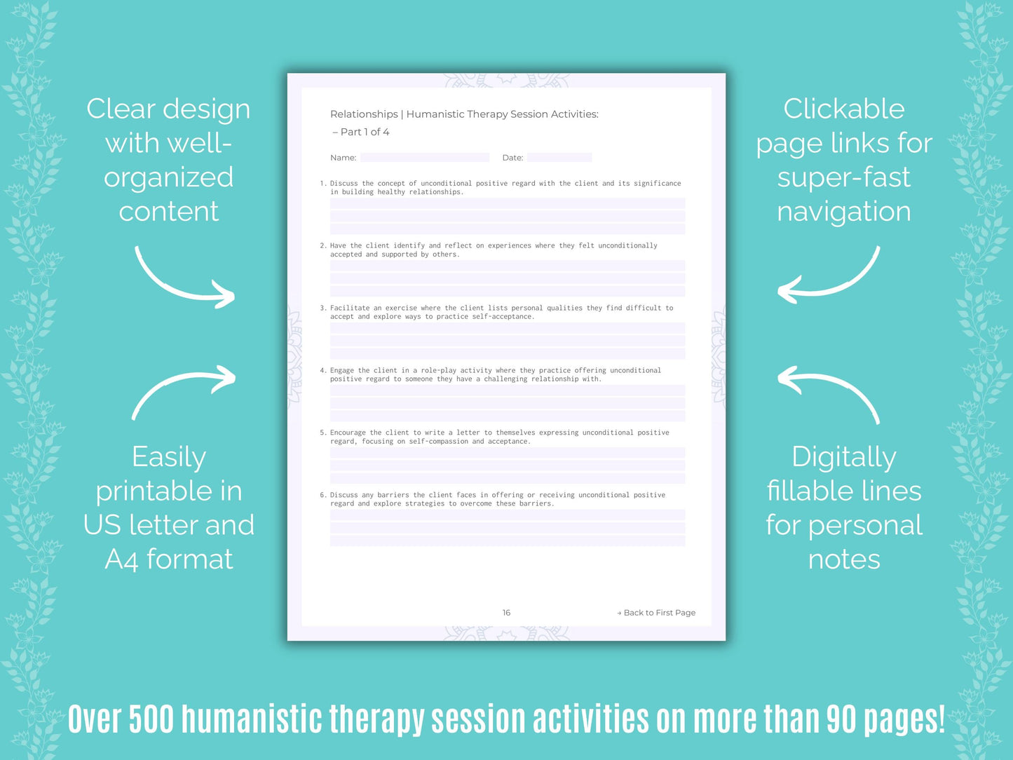 Relationships Humanistic Therapy Counseling Templates