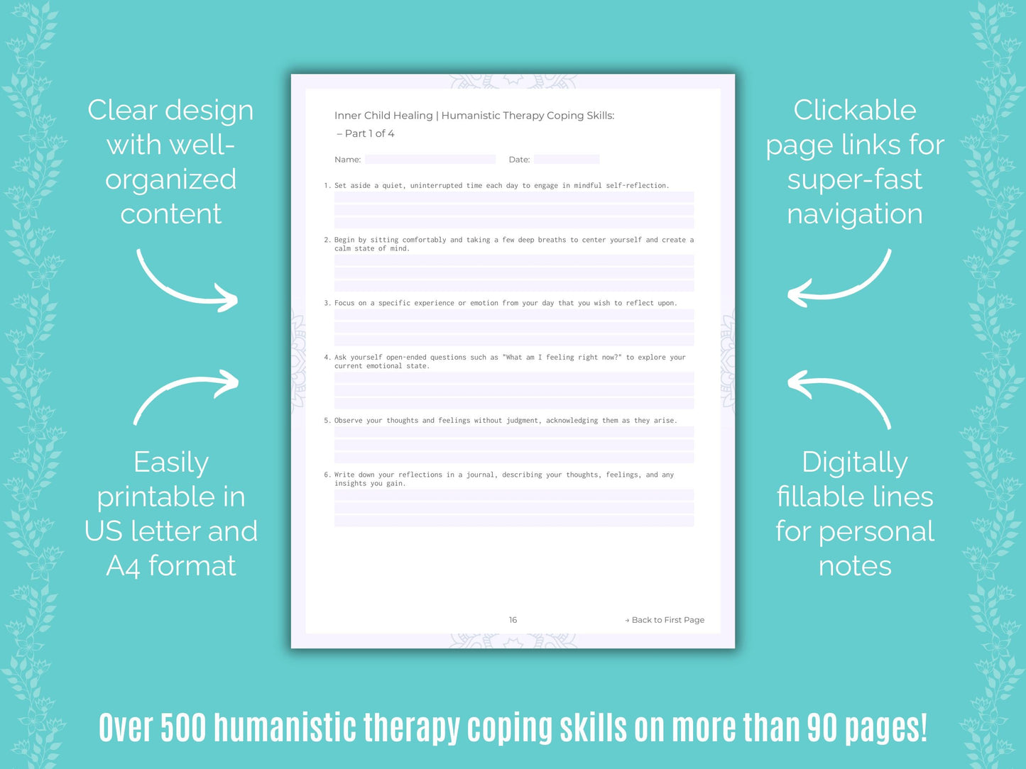 Inner Child Healing Humanistic Therapy Counseling Templates