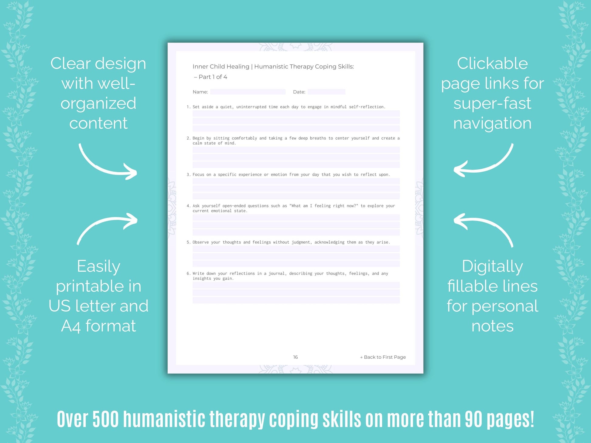 Inner Child Healing Humanistic Therapy Counseling Templates