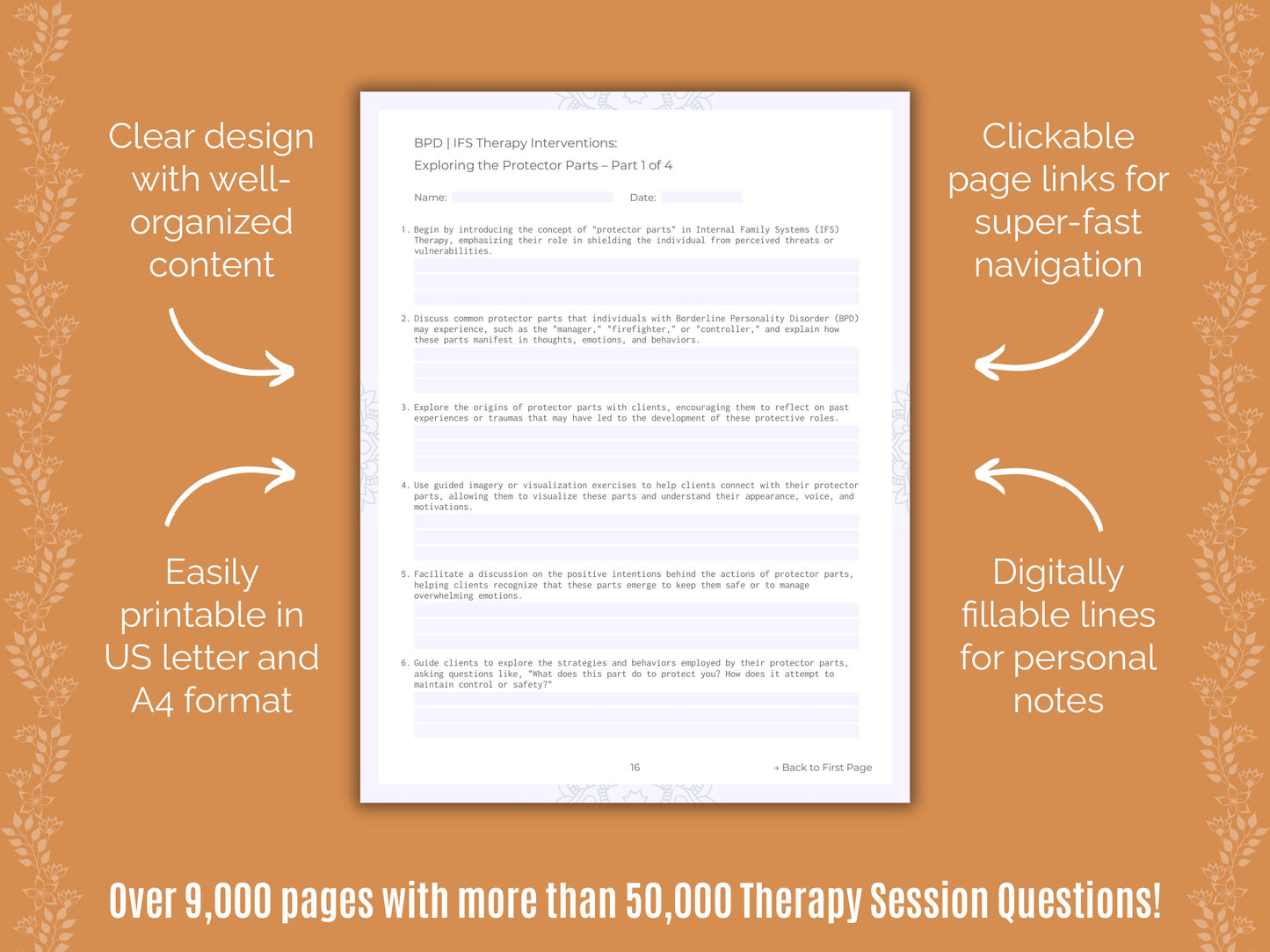 Internal Family Systems (IFS) Therapy Session Questions Counselor Cheat Sheets