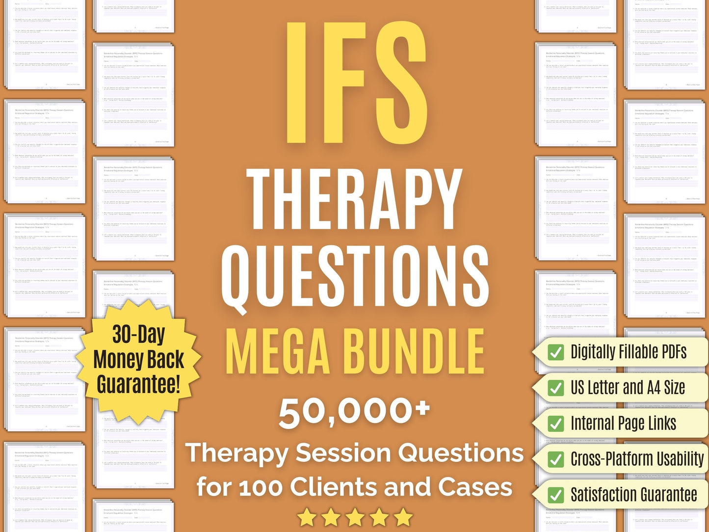 Internal Family Systems (IFS) Therapy Session Questions Psychology Workbooks