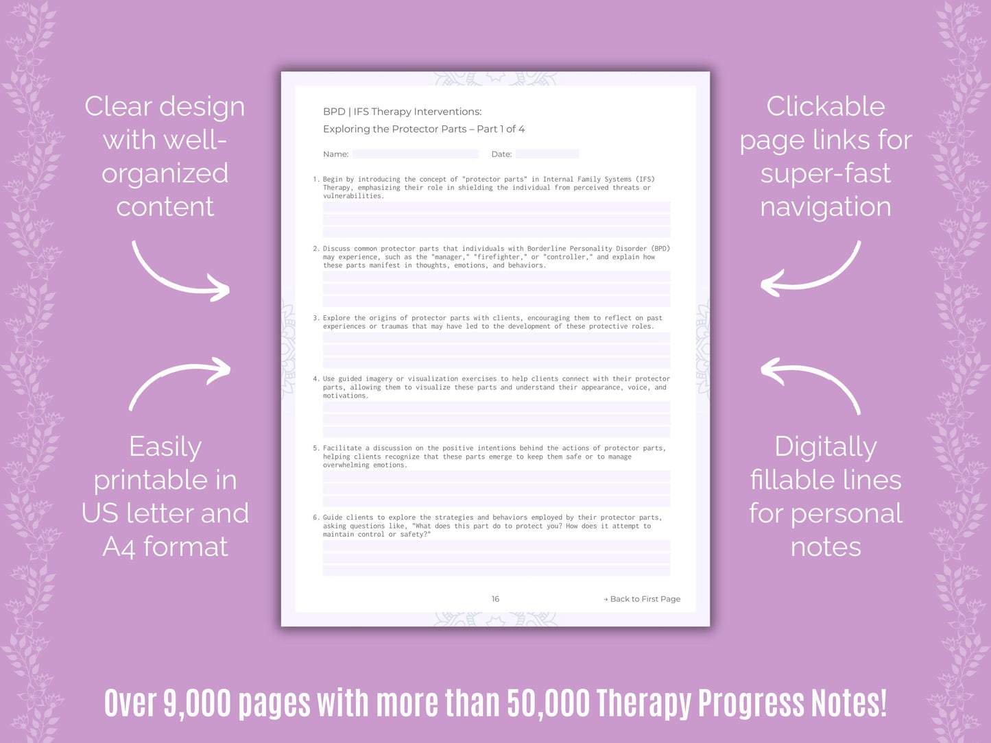 Internal Family Systems (IFS) Therapy Progress Notes Counselor Cheat Sheets