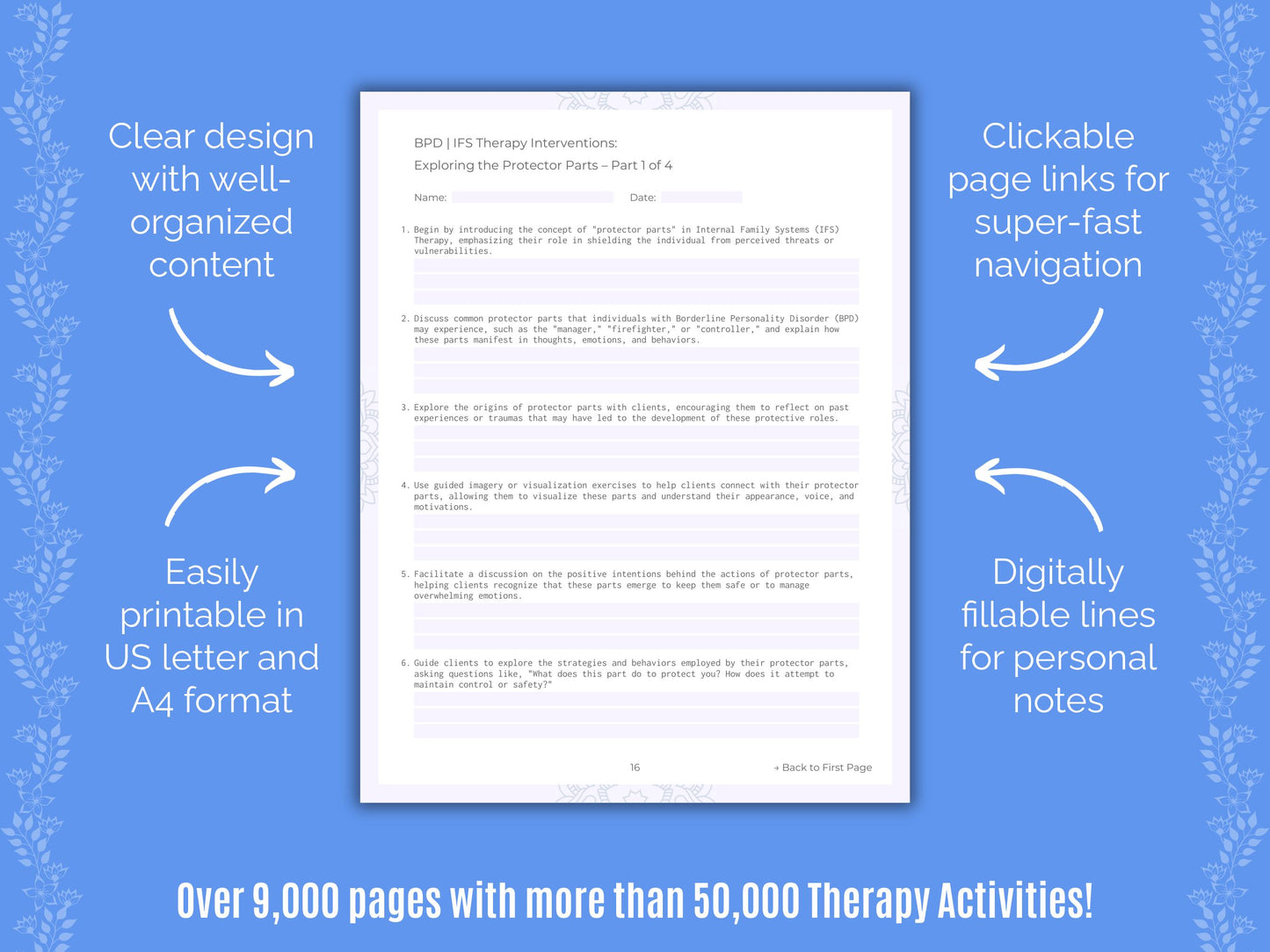 Internal Family Systems (IFS) Therapy Session Activities Counselor Cheat Sheets